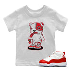 Jordan 11 Cherry Sneaker Match Tees Cyborg Bear Sneaker Tees Jordan 11 Cherry Sneaker Release Tees Kids Shirts