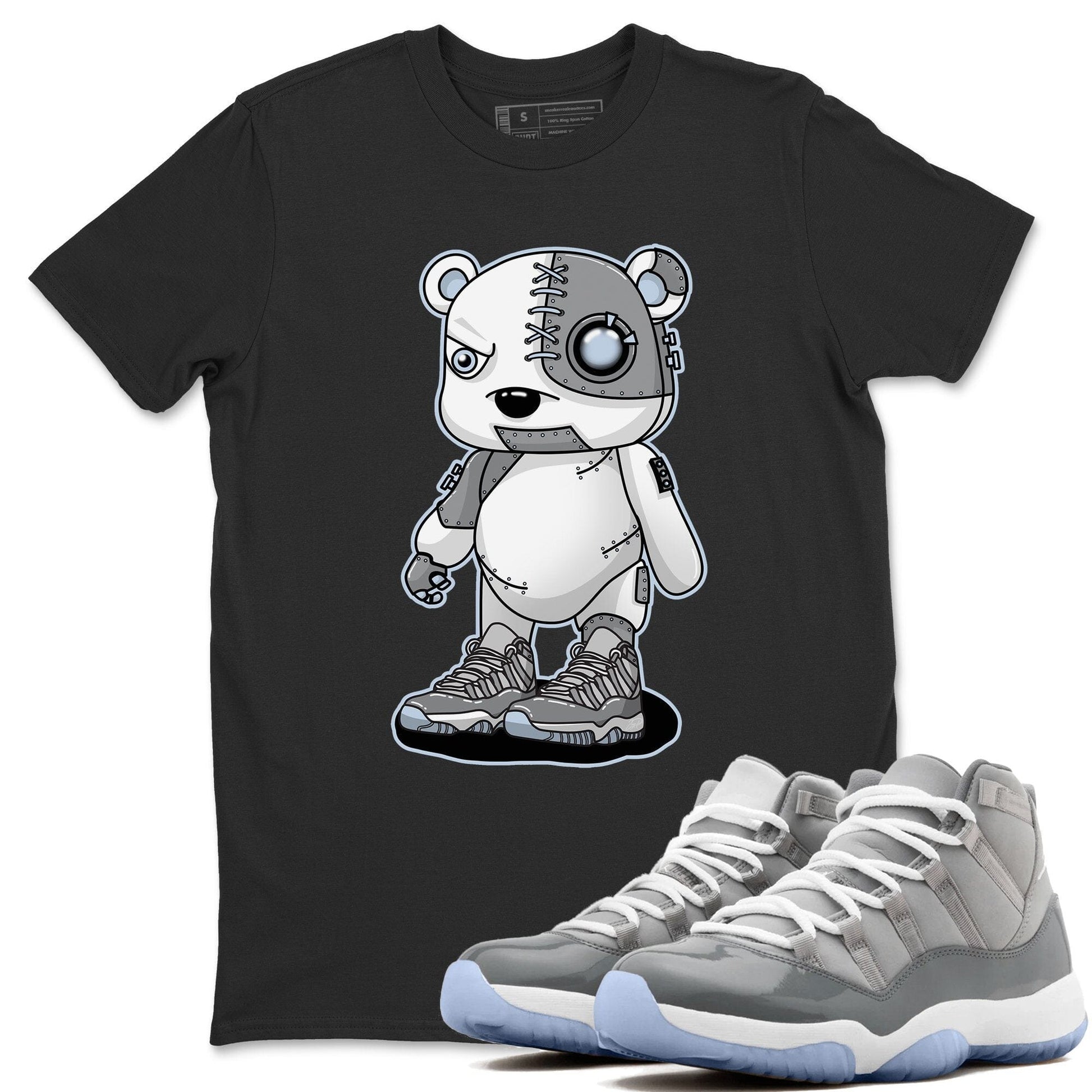Jordan 11 Cool Grey Sneaker Match Tees Cyborg Bear Sneaker Tees Jordan 11 Cool Grey Sneaker Release Tees Unisex Shirts