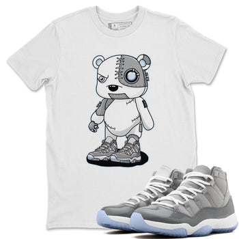 Jordan 11 Cool Grey Sneaker Match Tees Cyborg Bear Sneaker Tees Jordan 11 Cool Grey Sneaker Release Tees Unisex Shirts