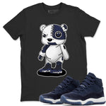 Jordan 11 Midnight Navy Sneaker Match Tees Cyborg Bear Sneaker Tees Jordan 11 Midnight Navy Sneaker Release Tees Unisex Shirts