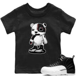 Jordan 12 Playoffs Sneaker Match Tees Cyborg Bear Sneaker Tees Jordan 12 Playoffs Sneaker Release Tees Kids Shirts