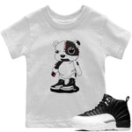 Jordan 12 Playoffs Sneaker Match Tees Cyborg Bear Sneaker Tees Jordan 12 Playoffs Sneaker Release Tees Kids Shirts