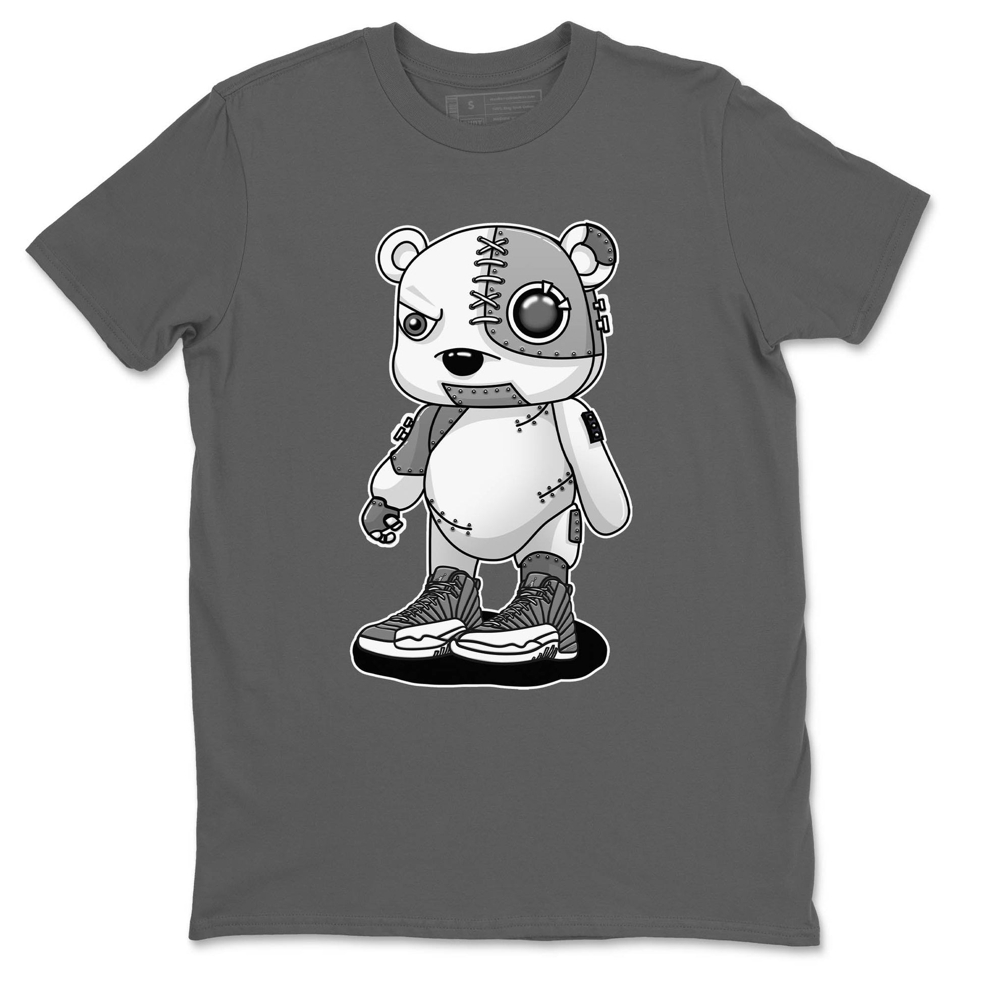 Jordan 12 Stealth Sneaker Match Tees Cyborg Bear Sneaker Tees Jordan 12 Stealth Sneaker Release Tees Unisex Shirts