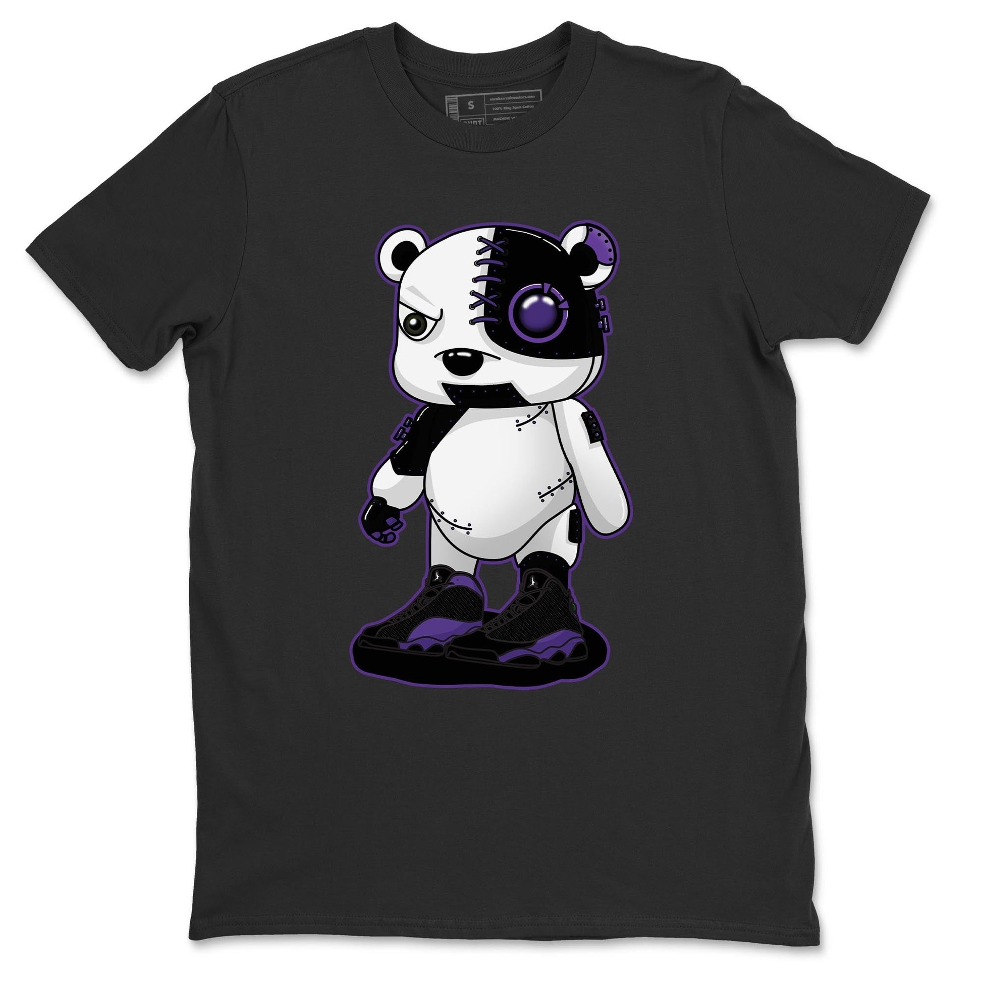 Jordan 13 Court Purple Sneaker Match Tees Cyborg Bear Sneaker Tees Jordan 13 Court Purple Sneaker Release Tees Unisex Shirts
