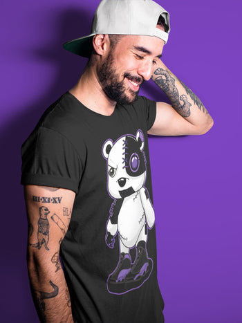Jordan 13 Court Purple Sneaker Match Tees Cyborg Bear Sneaker Tees Jordan 13 Court Purple Sneaker Release Tees Unisex Shirts