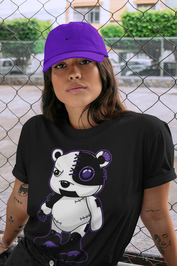 Jordan 13 Court Purple Sneaker Match Tees Cyborg Bear Sneaker Tees Jordan 13 Court Purple Sneaker Release Tees Unisex Shirts