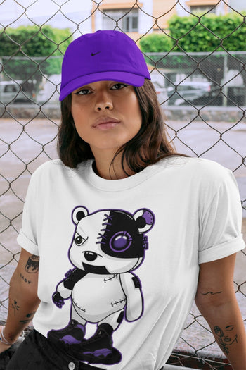 Jordan 13 Court Purple Sneaker Match Tees Cyborg Bear Sneaker Tees Jordan 13 Court Purple Sneaker Release Tees Unisex Shirts