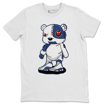Jordan 13 French Blue Sneaker Match Tees Cyborg Bear Sneaker Tees Jordan 13 French Blue Sneaker Release Tees Unisex Shirts