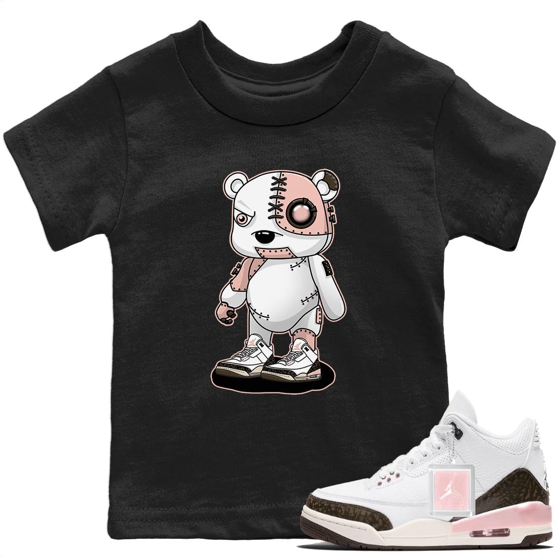 Jordan 3 Atmosphere Sneaker Match Tees Cyborg Bear Sneaker Tees Jordan 3 Atmosphere Sneaker Release Tees Kids Shirts