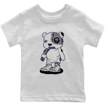 Jordan 3 Dark Iris Sneaker Match Tees Cyborg Bear Sneaker Tees Jordan 3 Dark Iris Sneaker Release Tees Kids Shirts