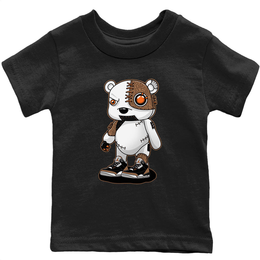 Jordan 3 Desert Elephant Sneaker Match Tees Cyborg Bear Sneaker Tees Jordan 3 Desert Elephant Sneaker Release Tees Kids Shirts