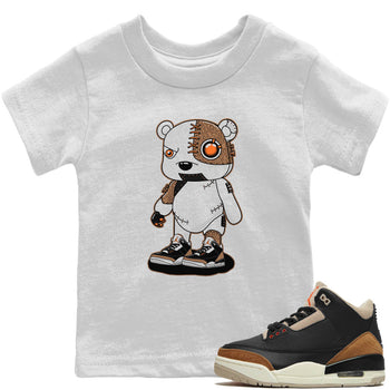 Jordan 3 Desert Elephant Sneaker Match Tees Cyborg Bear Sneaker Tees Jordan 3 Desert Elephant Sneaker Release Tees Kids Shirts