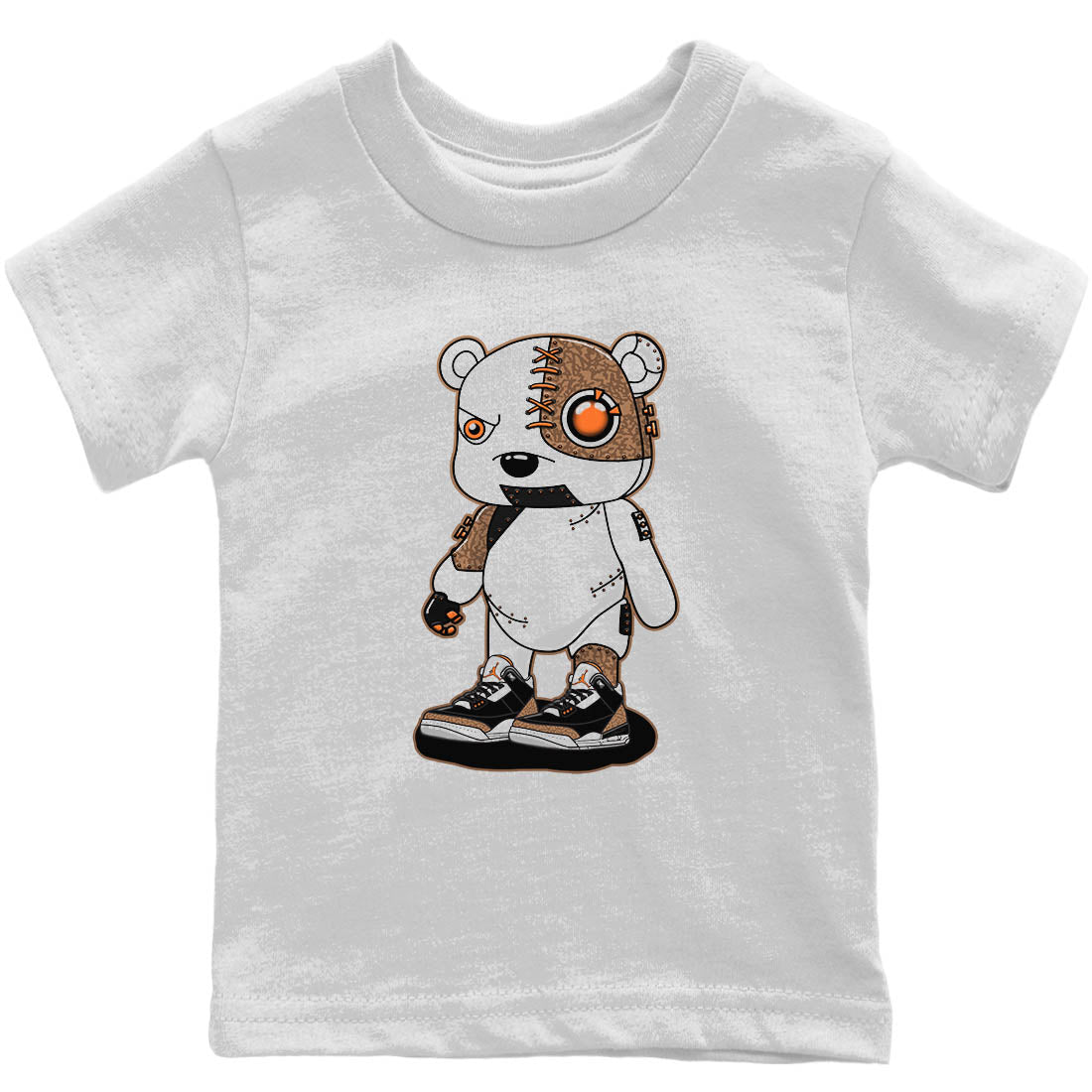 Jordan 3 Desert Elephant Sneaker Match Tees Cyborg Bear Sneaker Tees Jordan 3 Desert Elephant Sneaker Release Tees Kids Shirts