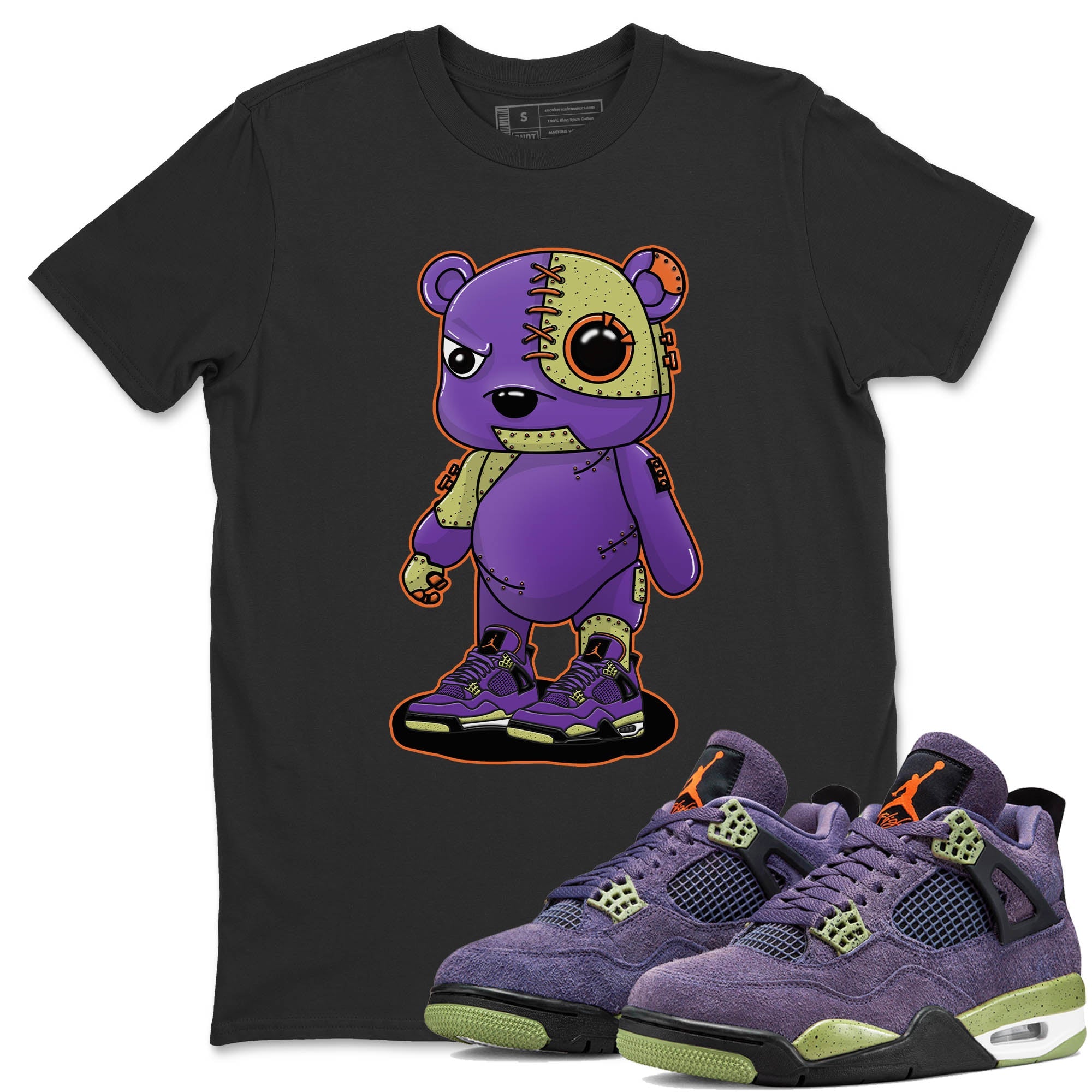 Jordan 4 Canyon Purple Sneaker Match Tees Cyborg Bear Sneaker Tees Jordan 4 Canyon Purple Sneaker Release Tees Unisex Shirts