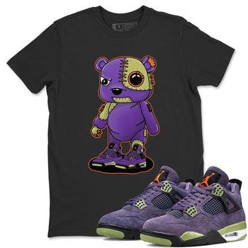 Jordan 4 Canyon Purple Sneaker Match Tees Cyborg Bear Sneaker Tees Jordan 4 Canyon Purple Sneaker Release Tees Unisex Shirts