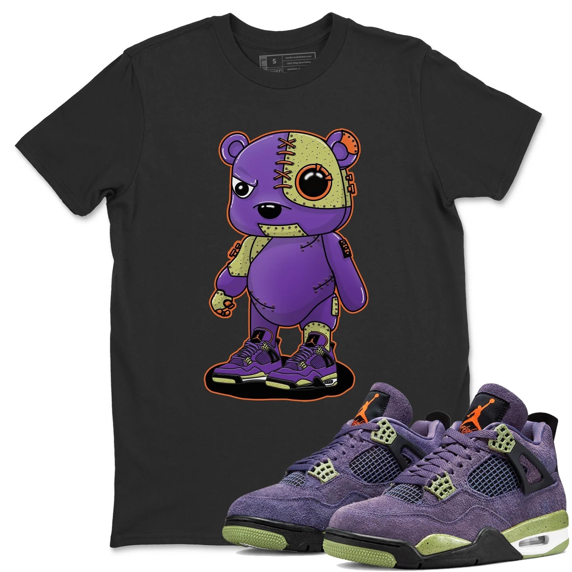 Jordan 4 Canyon Purple Sneaker Match Tees Cyborg Bear Sneaker Tees Jordan 4 Canyon Purple Sneaker Release Tees Unisex Shirts