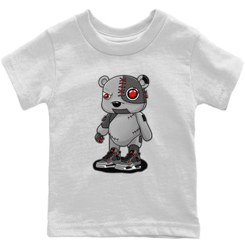 Jordan 4 Infrared Sneaker Match Tees Cyborg Bear Sneaker Tees Jordan 4 Infrared Sneaker Release Tees Kids Shirts