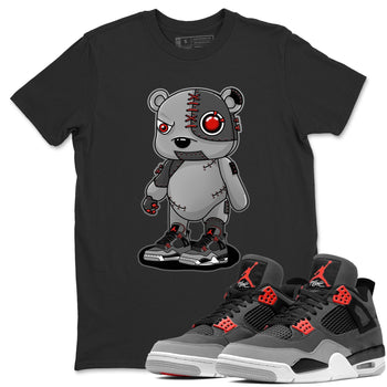 Jordan 4 Infrared Sneaker Match Tees Cyborg Bear Sneaker Tees Jordan 4 Infrared Sneaker Release Tees Unisex Shirts