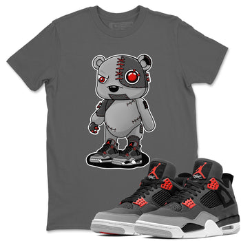 Jordan 4 Infrared Sneaker Match Tees Cyborg Bear Sneaker Tees Jordan 4 Infrared Sneaker Release Tees Unisex Shirts