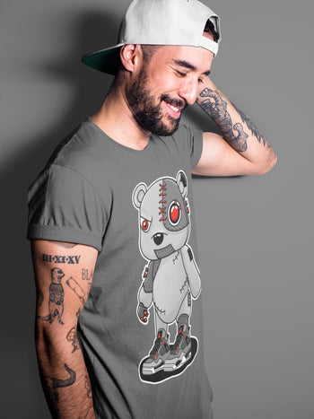 Jordan 4 Infrared Sneaker Match Tees Cyborg Bear Sneaker Tees Jordan 4 Infrared Sneaker Release Tees Unisex Shirts