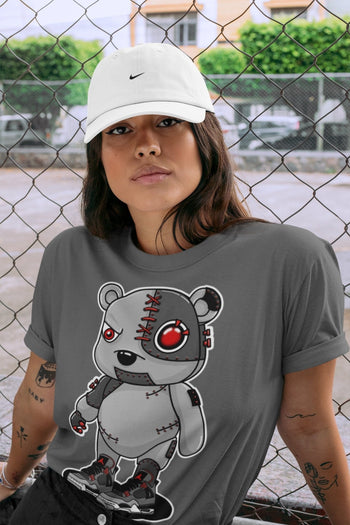Jordan 4 Infrared Sneaker Match Tees Cyborg Bear Sneaker Tees Jordan 4 Infrared Sneaker Release Tees Unisex Shirts