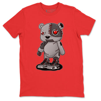 Jordan 4 Infrared Sneaker Match Tees Cyborg Bear Sneaker Tees Jordan 4 Infrared Sneaker Release Tees Unisex Shirts