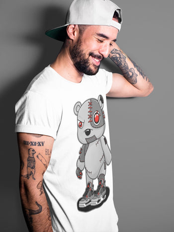Jordan 4 Infrared Sneaker Match Tees Cyborg Bear Sneaker Tees Jordan 4 Infrared Sneaker Release Tees Unisex Shirts