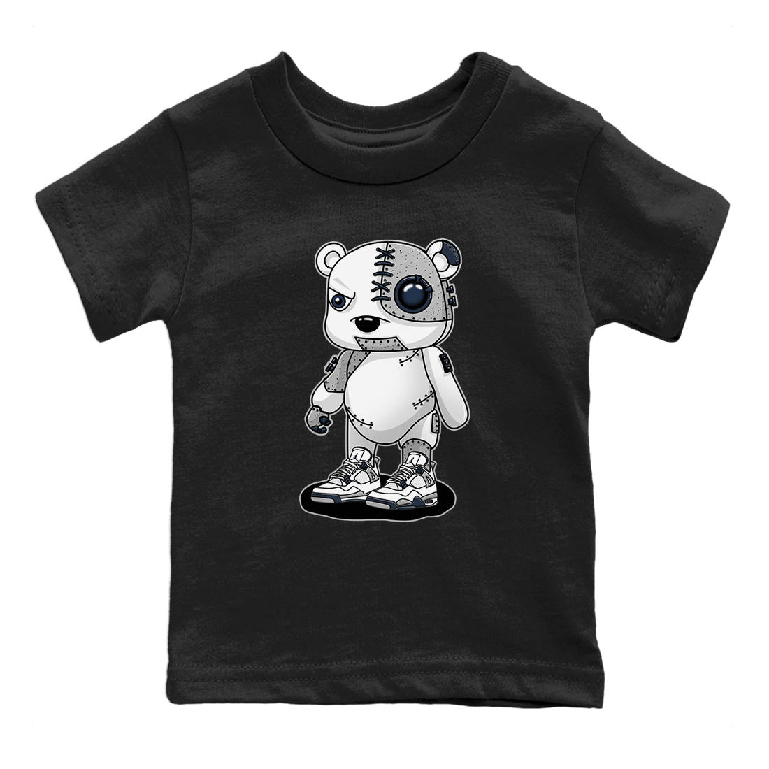 Jordan 4 Midnight Navy Sneaker Match Tees Cyborg Bear Sneaker Tees Jordan 4 Midnight Navy Sneaker Release Tees Kids Shirts