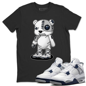 Jordan 4 Midnight Navy Sneaker Match Tees Cyborg Bear Sneaker Tees Jordan 4 Midnight Navy Sneaker Release Tees Unisex Shirts