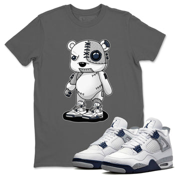 Jordan 4 Midnight Navy Sneaker Match Tees Cyborg Bear Sneaker Tees Jordan 4 Midnight Navy Sneaker Release Tees Unisex Shirts