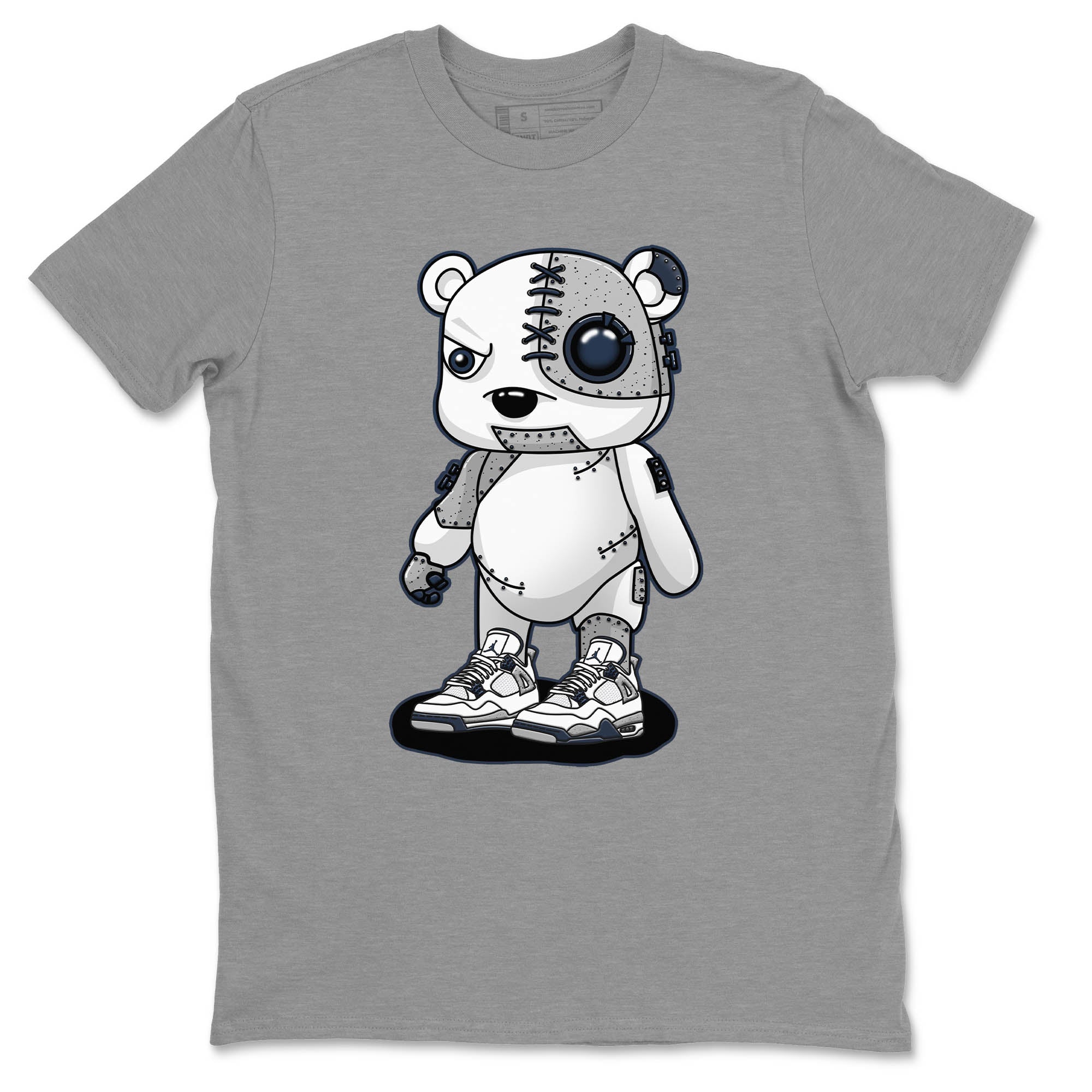 Jordan 4 Midnight Navy Sneaker Match Tees Cyborg Bear Sneaker Tees Jordan 4 Midnight Navy Sneaker Release Tees Unisex Shirts