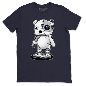 Jordan 4 Midnight Navy Sneaker Match Tees Cyborg Bear Sneaker Tees Jordan 4 Midnight Navy Sneaker Release Tees Unisex Shirts