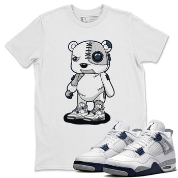 Jordan 4 Midnight Navy Sneaker Match Tees Cyborg Bear Sneaker Tees Jordan 4 Midnight Navy Sneaker Release Tees Unisex Shirts