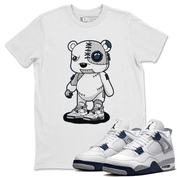 Jordan 4 Midnight Navy Sneaker Match Tees Cyborg Bear Sneaker Tees Jordan 4 Midnight Navy Sneaker Release Tees Unisex Shirts