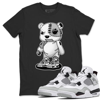 Jordan 4 Military Black Sneaker Match Tees Cyborg Bear Sneaker Tees Jordan 4 Military Black Sneaker Release Tees Unisex Shirts
