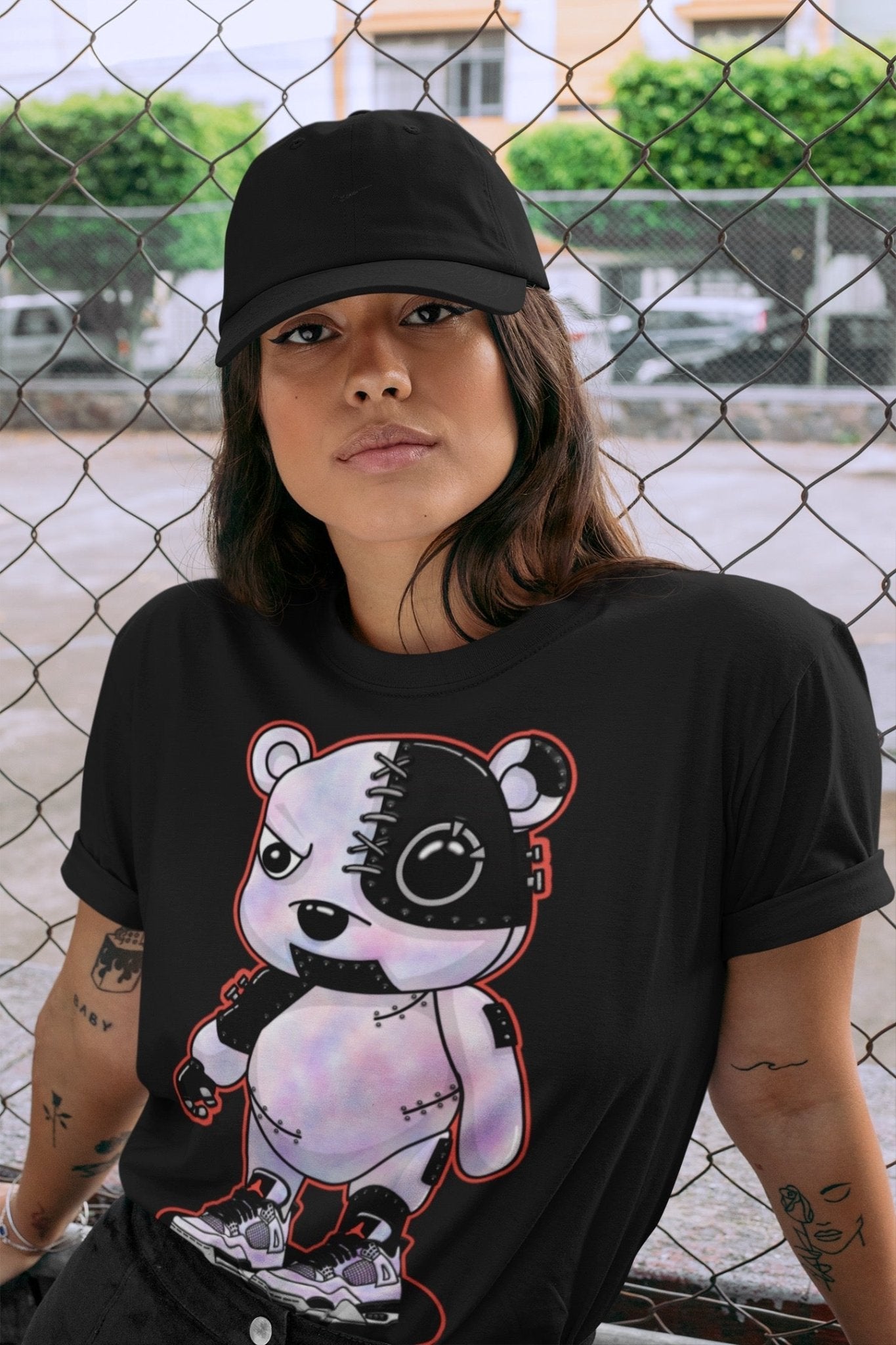 Jordan 4 Zen Master Sneaker Match Tees Cyborg Bear Sneaker Tees Jordan 4 Zen Master Sneaker Release Tees Unisex Shirts