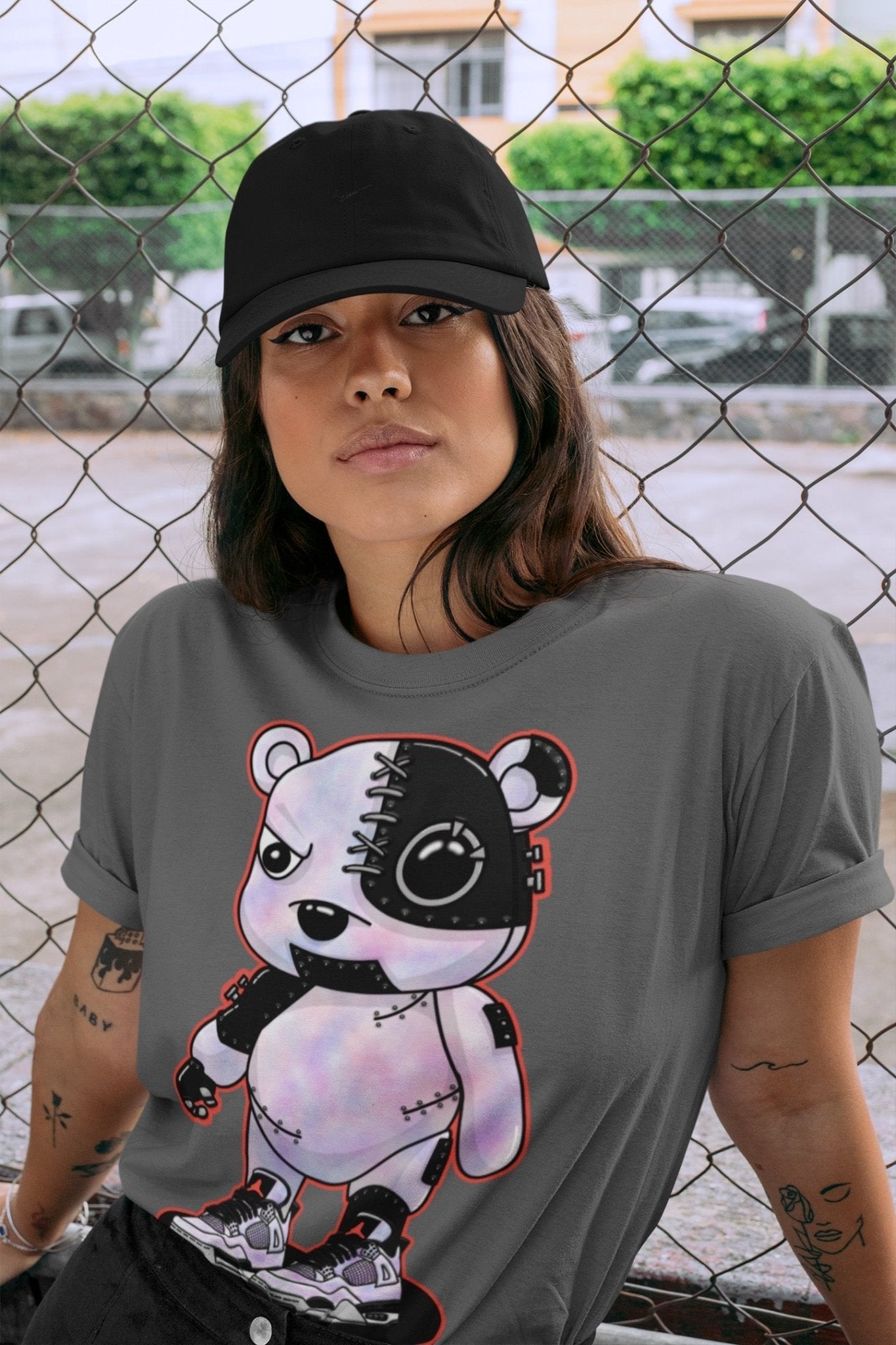 Jordan 4 Zen Master Sneaker Match Tees Cyborg Bear Sneaker Tees Jordan 4 Zen Master Sneaker Release Tees Unisex Shirts