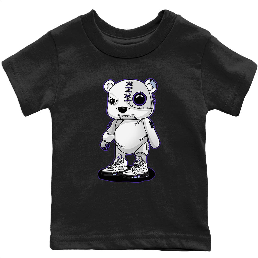 Jordan 5 Concord Sneaker Match Tees Cyborg Bear Sneaker Tees Jordan 5 Concord Sneaker Release Tees Kids Shirts