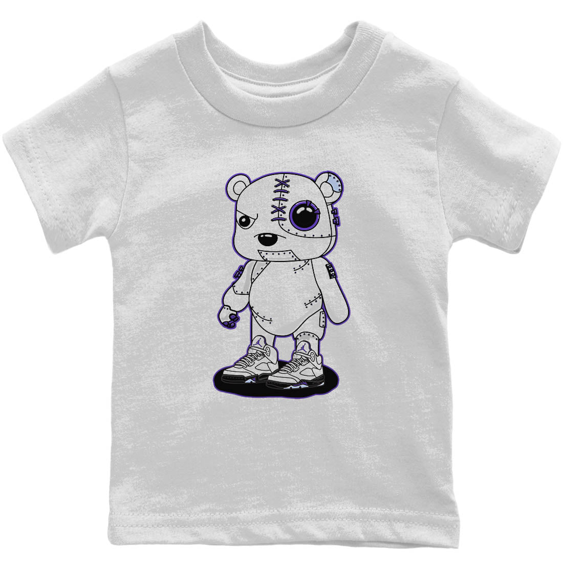 Jordan 5 Concord Sneaker Match Tees Cyborg Bear Sneaker Tees Jordan 5 Concord Sneaker Release Tees Kids Shirts
