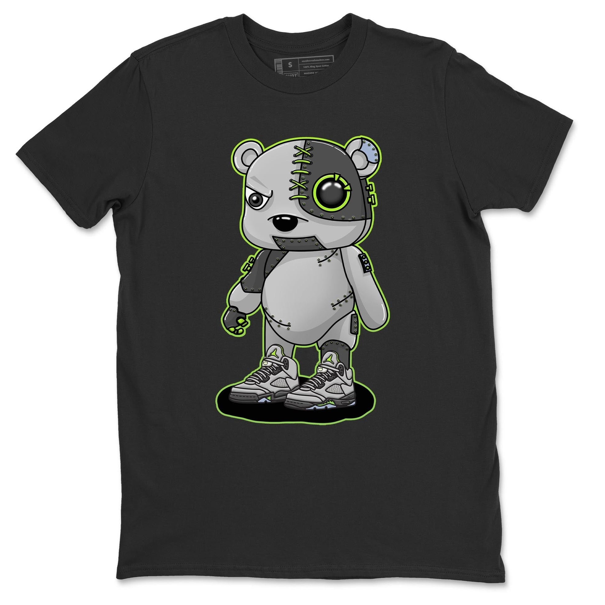 Jordan 5 Green Bean Sneaker Match Tees Cyborg Bear Sneaker Tees Jordan 5 Green Bean Sneaker Release Tees Unisex Shirts