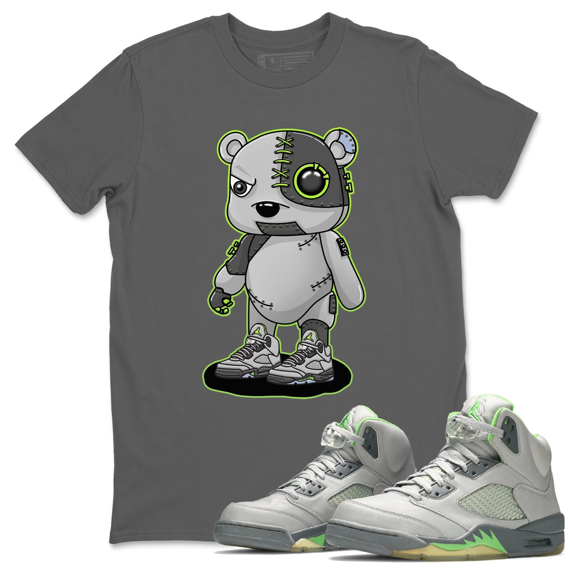 Jordan 5 Green Bean Sneaker Match Tees Cyborg Bear Sneaker Tees Jordan 5 Green Bean Sneaker Release Tees Unisex Shirts