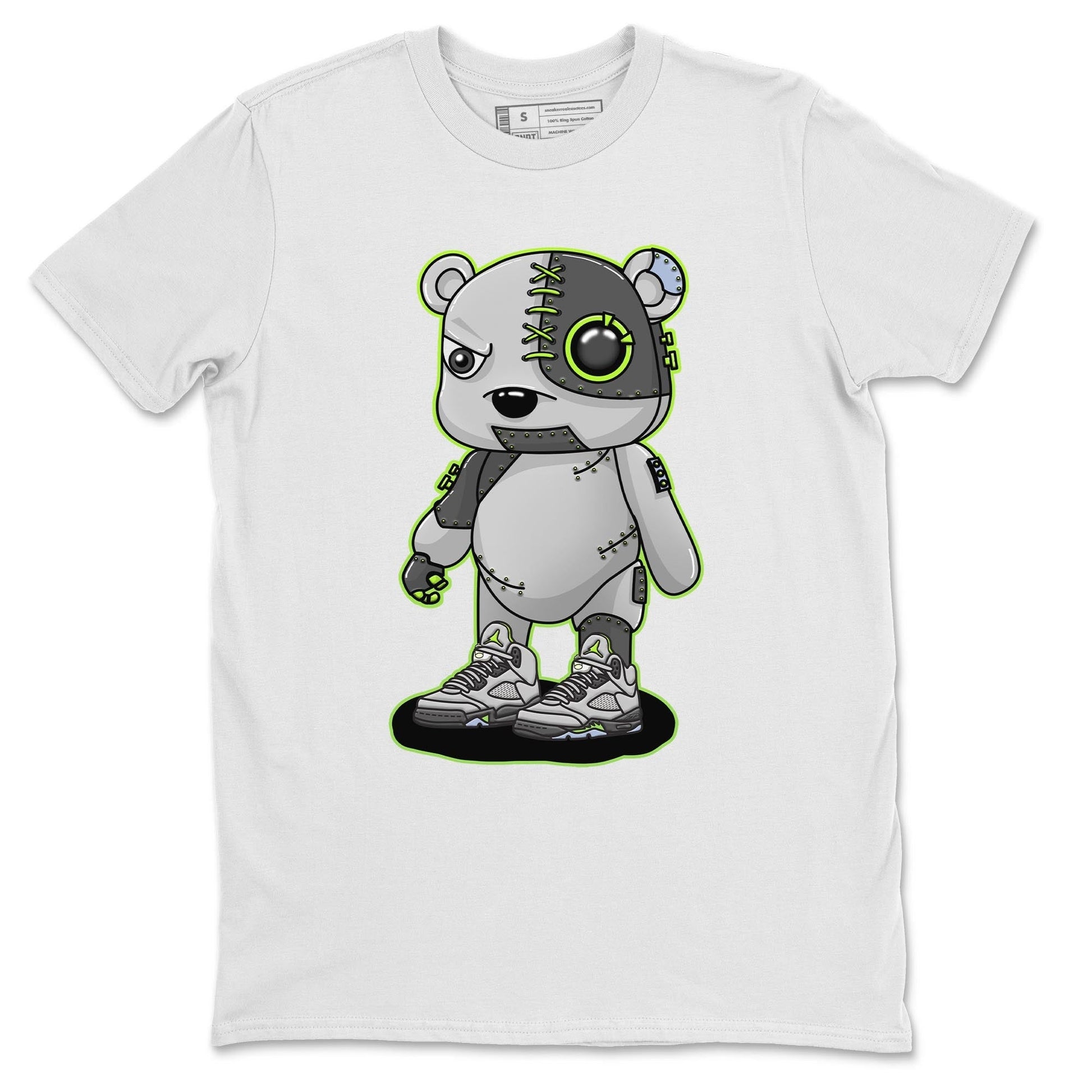 Jordan 5 Green Bean Sneaker Match Tees Cyborg Bear Sneaker Tees Jordan 5 Green Bean Sneaker Release Tees Unisex Shirts