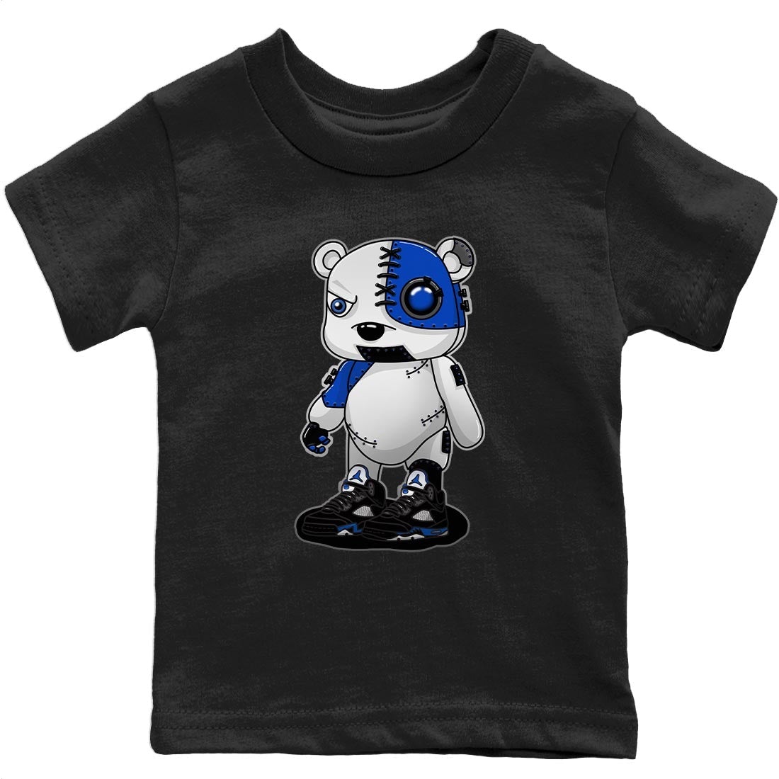 Jordan 5 Racer Blue Sneaker Match Tees Cyborg Bear Sneaker Tees Jordan 5 Racer Blue Sneaker Release Tees Kids Shirts