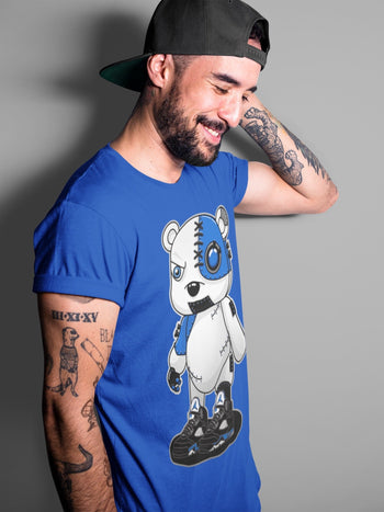 Jordan 5 Racer Blue Sneaker Match Tees Cyborg Bear Sneaker Tees Jordan 5 Racer Blue Sneaker Release Tees Unisex Shirts