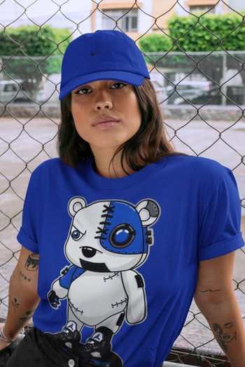 Jordan 5 Racer Blue Sneaker Match Tees Cyborg Bear Sneaker Tees Jordan 5 Racer Blue Sneaker Release Tees Unisex Shirts