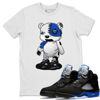 Jordan 5 Racer Blue Sneaker Match Tees Cyborg Bear Sneaker Tees Jordan 5 Racer Blue Sneaker Release Tees Unisex Shirts