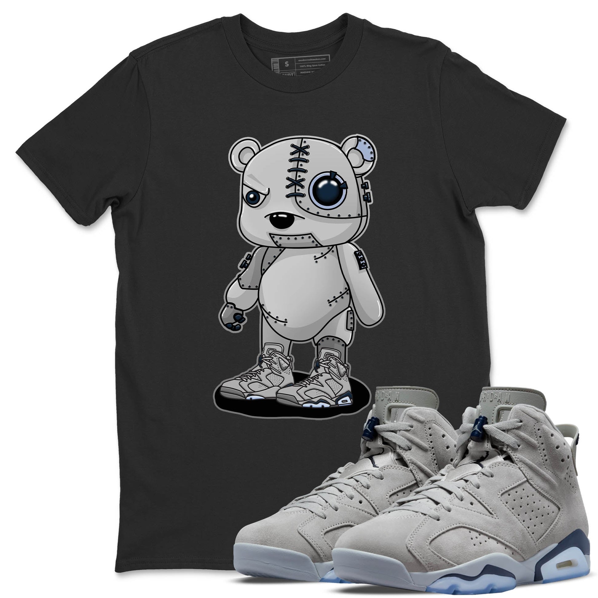 Jordan 6 Georgetown Sneaker Match Tees Cyborg Bear Sneaker Tees Jordan 6 Georgetown Sneaker Release Tees Unisex Shirts