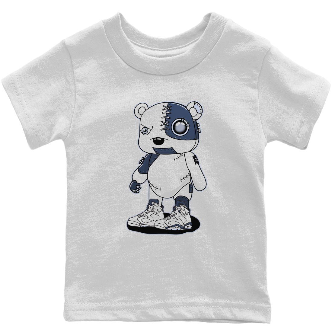 Jordan 6 Midnight Navy Sneaker Match Tees Cyborg Bear Sneaker Tees Jordan 6 Midnight Navy Sneaker Release Tees Kids Shirts