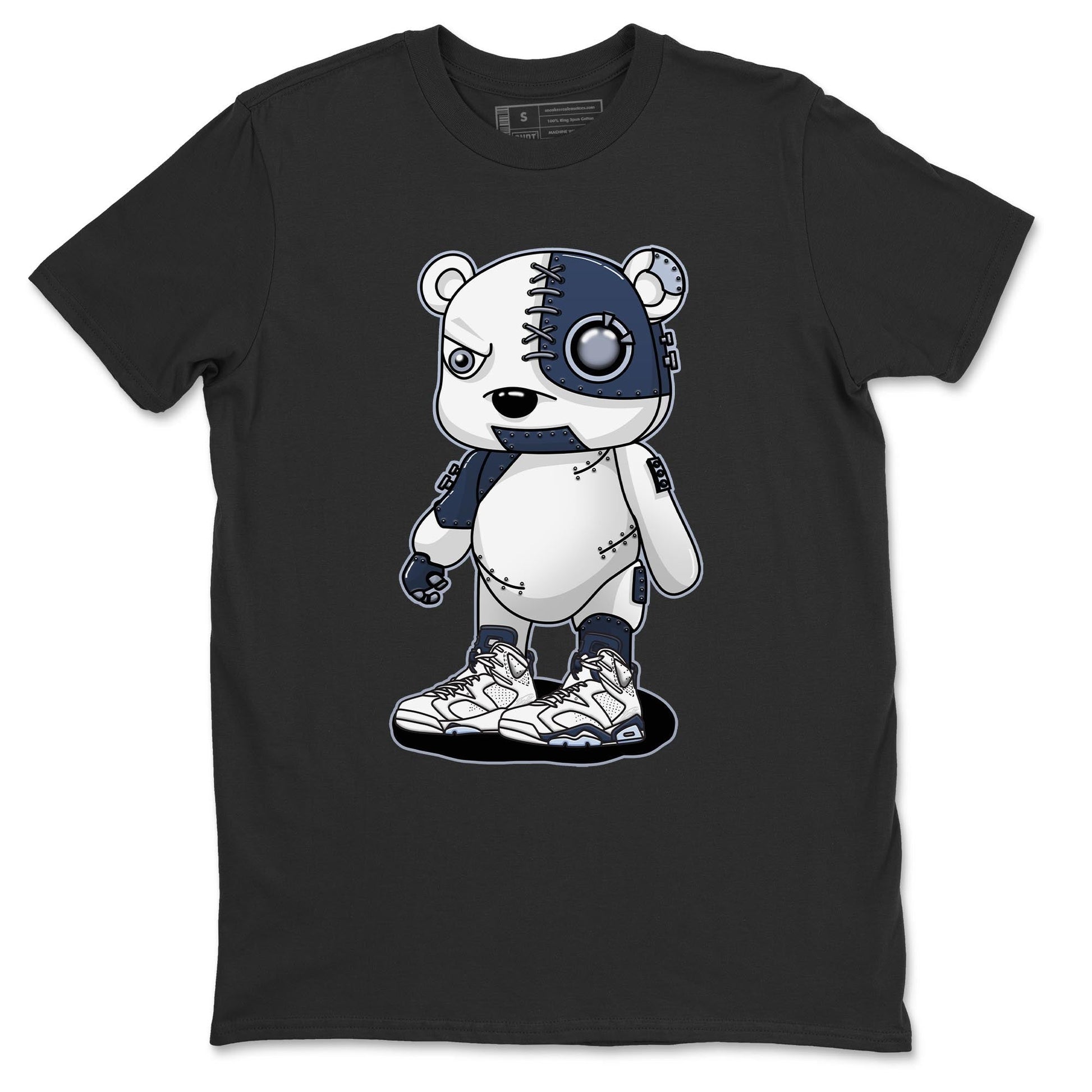 Jordan 6 Midnight Navy Sneaker Match Tees Cyborg Bear Sneaker Tees Jordan 6 Midnight Navy Sneaker Release Tees Unisex Shirts