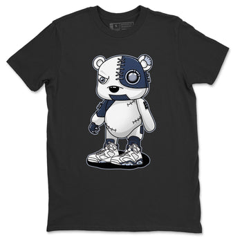 Jordan 6 Midnight Navy Sneaker Match Tees Cyborg Bear Sneaker Tees Jordan 6 Midnight Navy Sneaker Release Tees Unisex Shirts